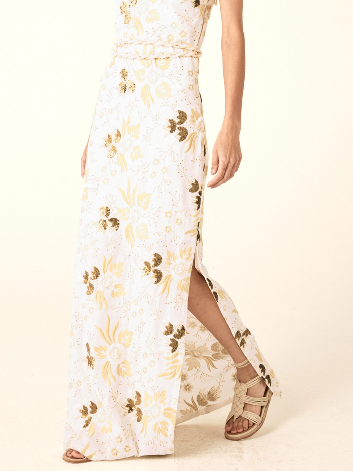 Vestido Gold V26 Branco Mixed