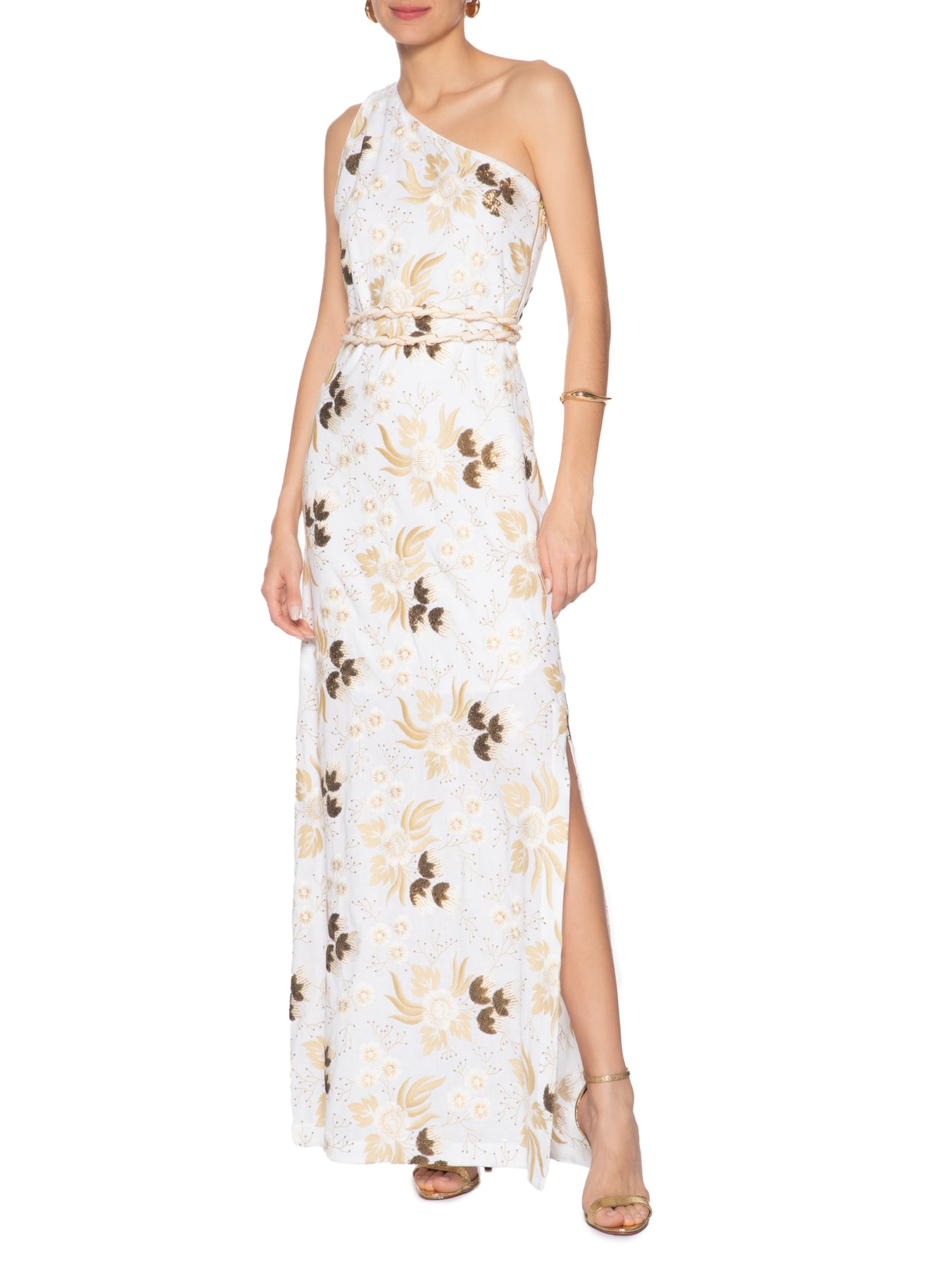 Vestido Gold V26 Branco Mixed