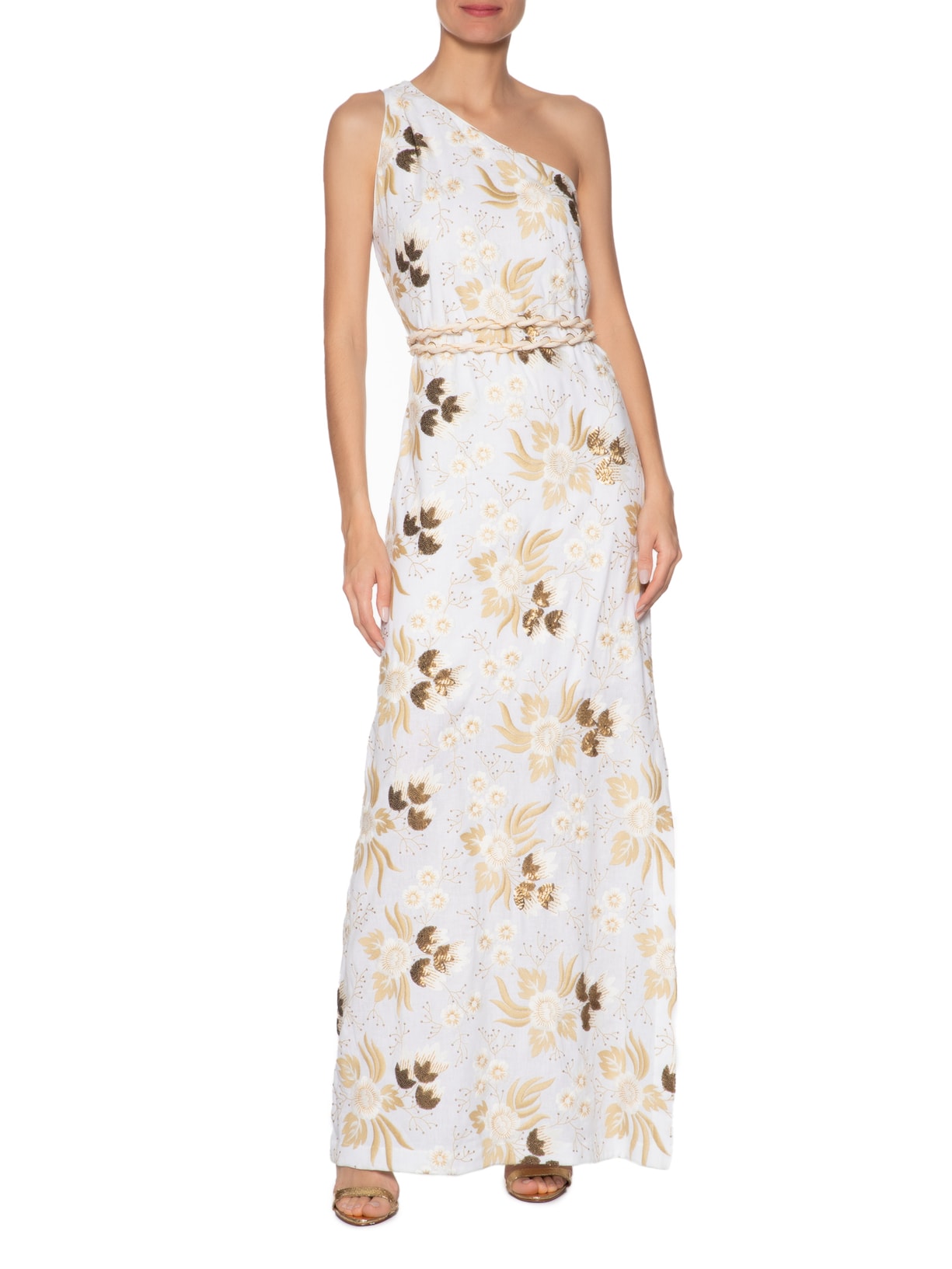 Vestido Gold V26 Branco Mixed