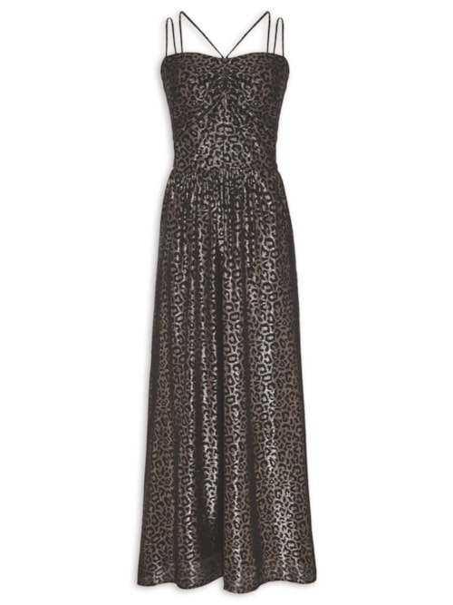Vestido Gold Wild - Animal Print