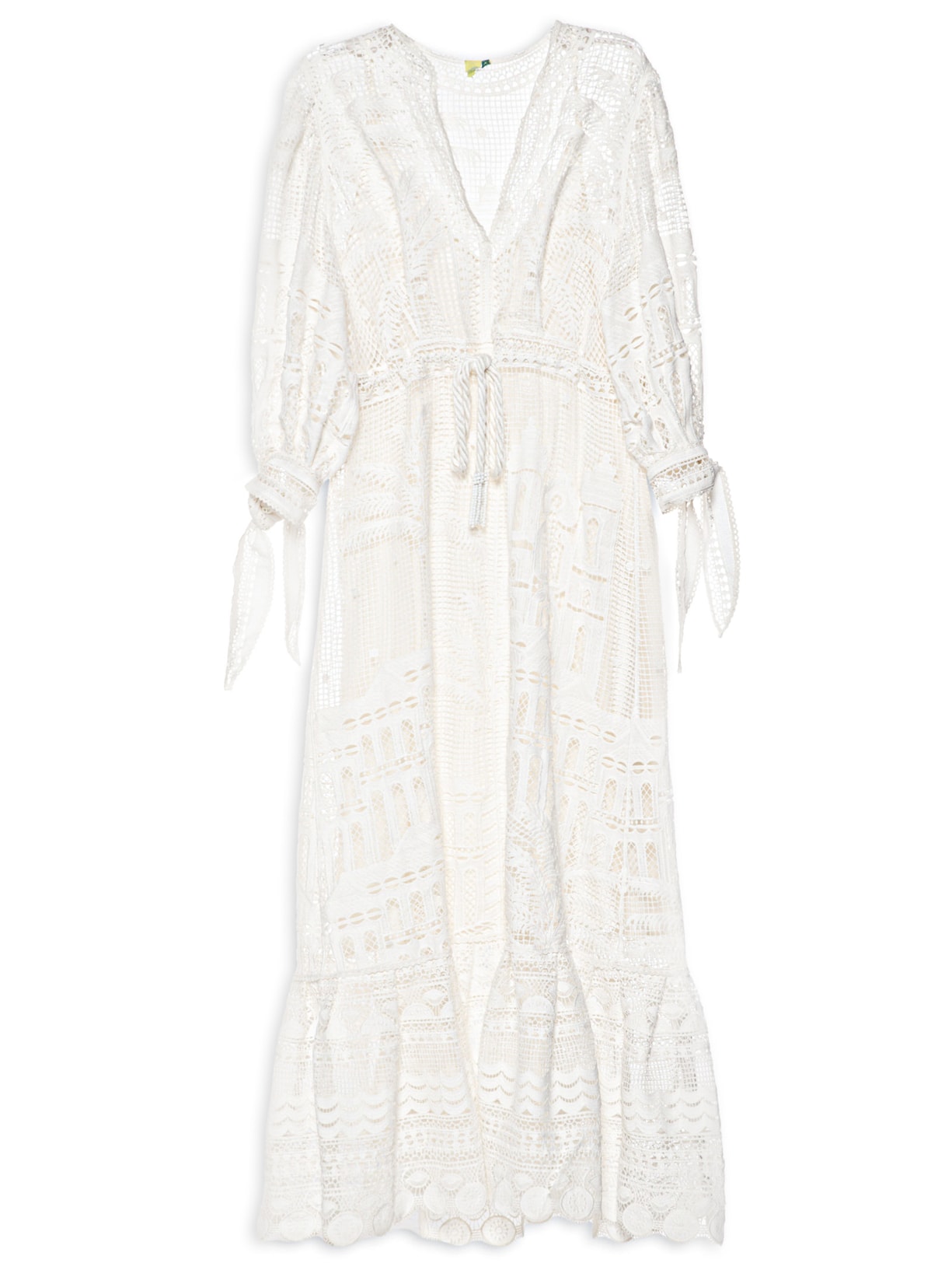 Vestido Guipire Florata - Off White