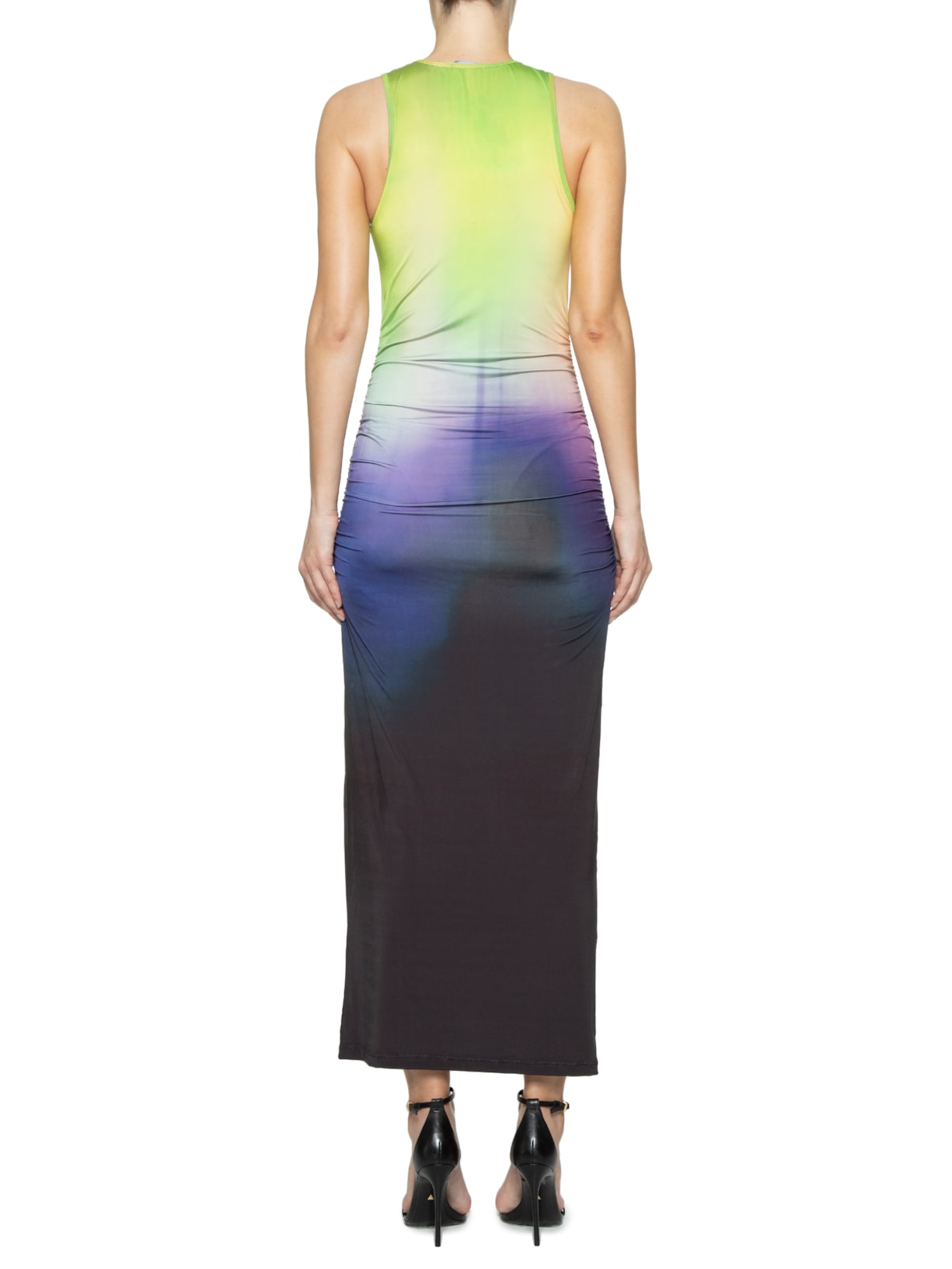 Vestido Halter Jersey Melted Verde Sol Brand