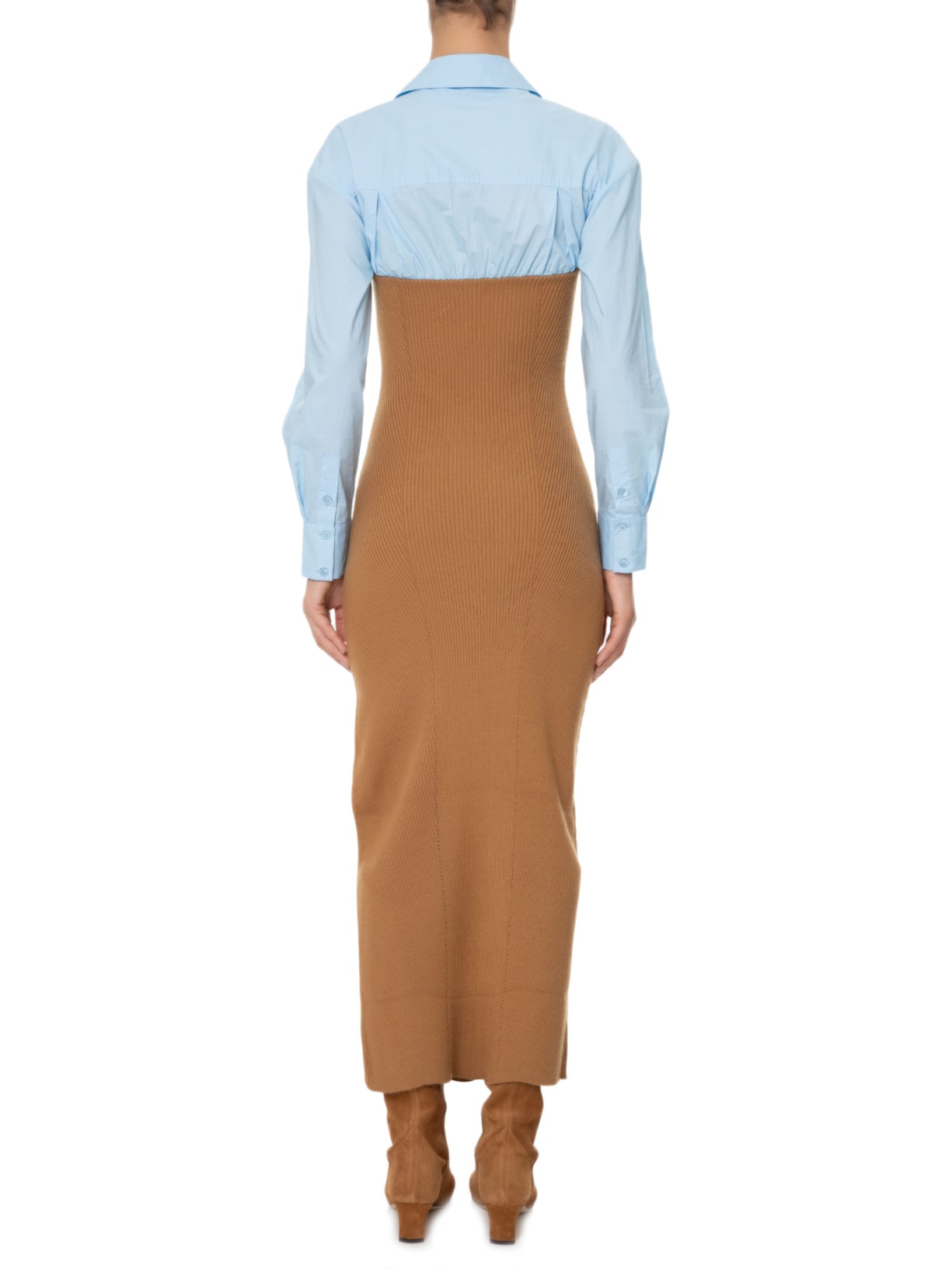 Vestido Hazel Dress Marrom Staud
