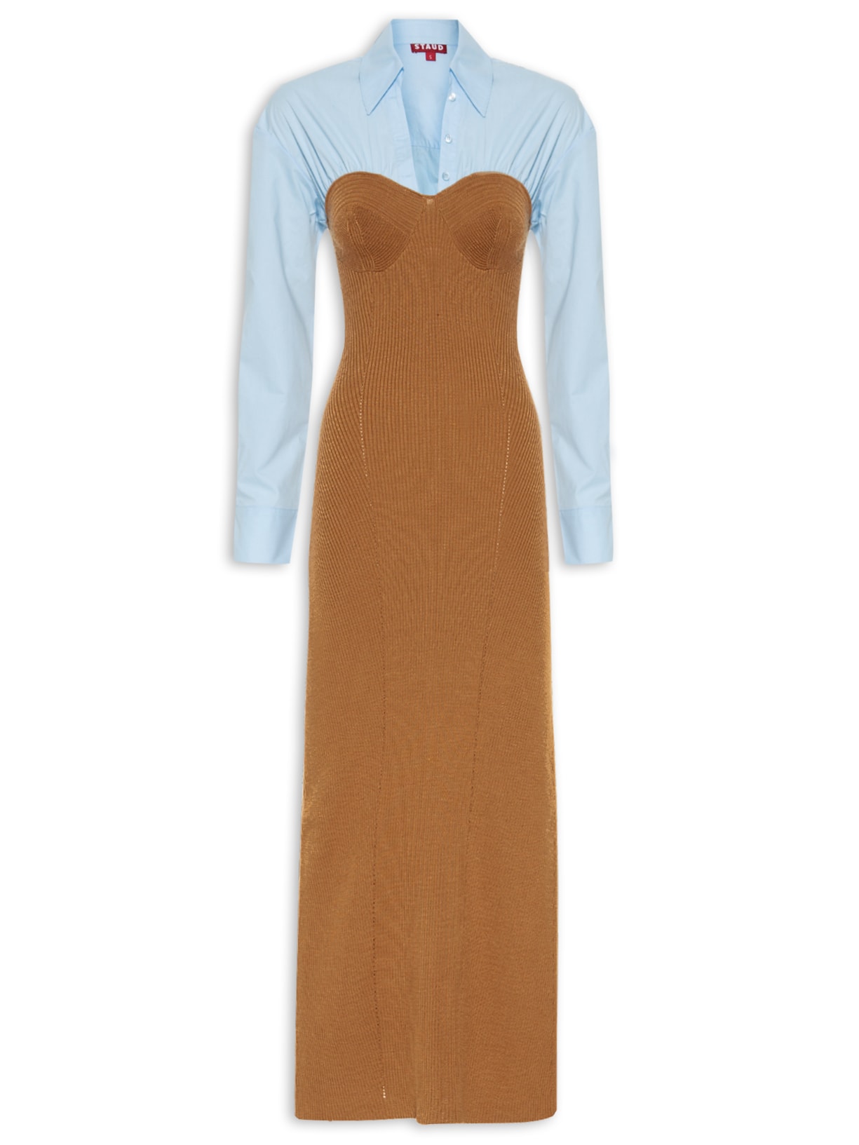 Vestido Hazel Dress Marrom Staud