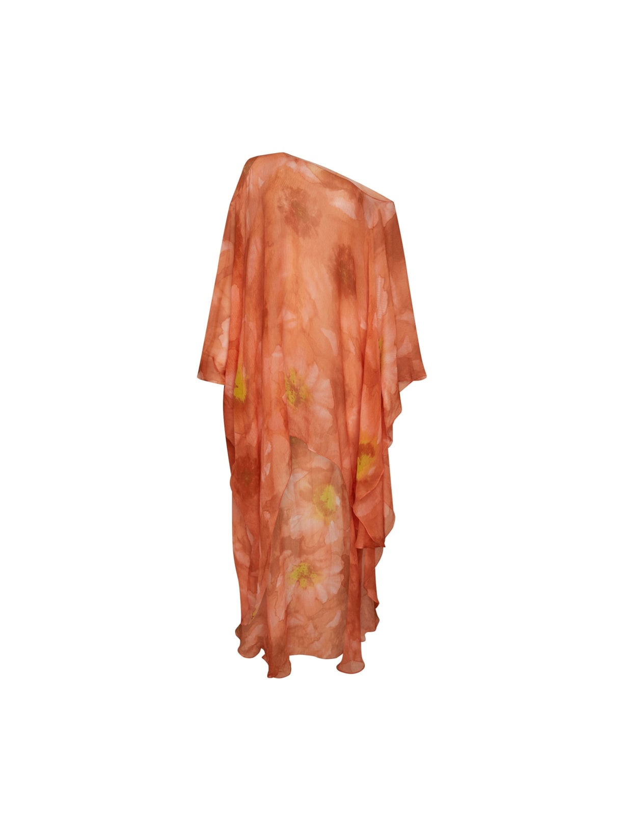 Vestido Hera em Seda - Laranja