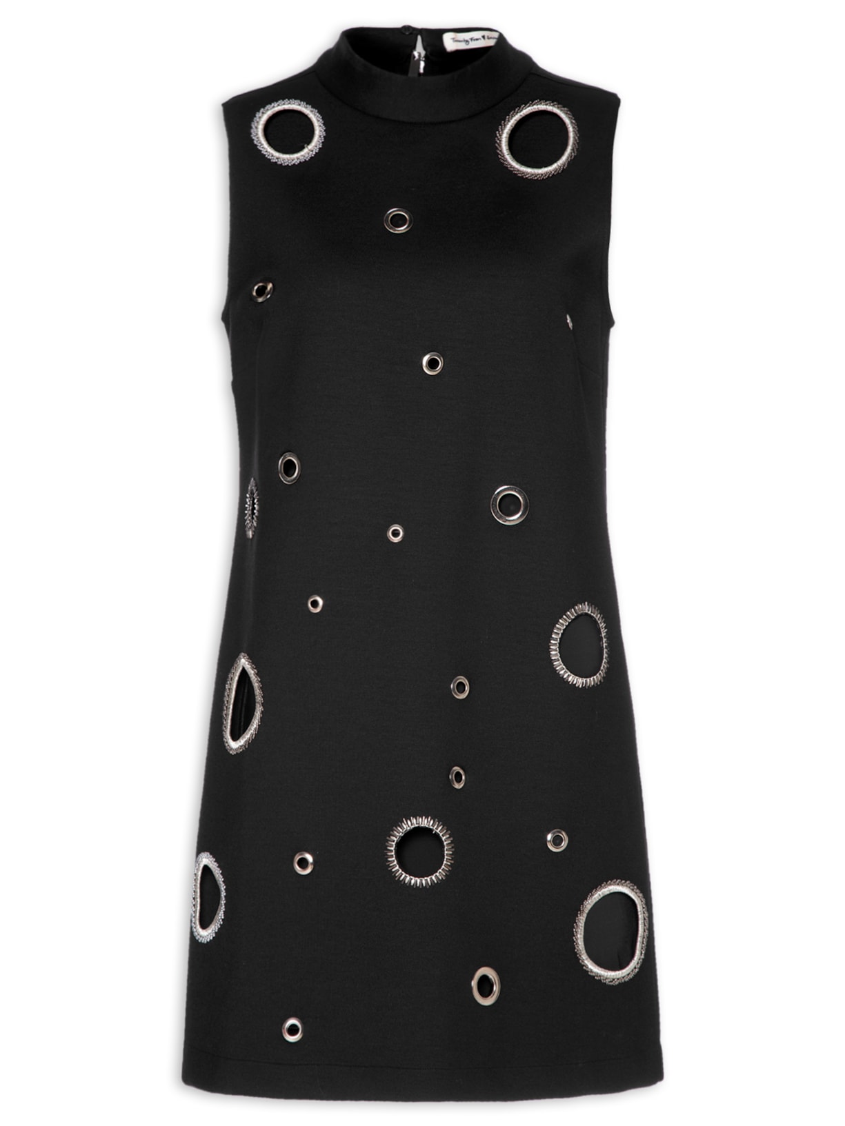 Vestido Ilhoses Tubinho Preto Twenty Four Seven