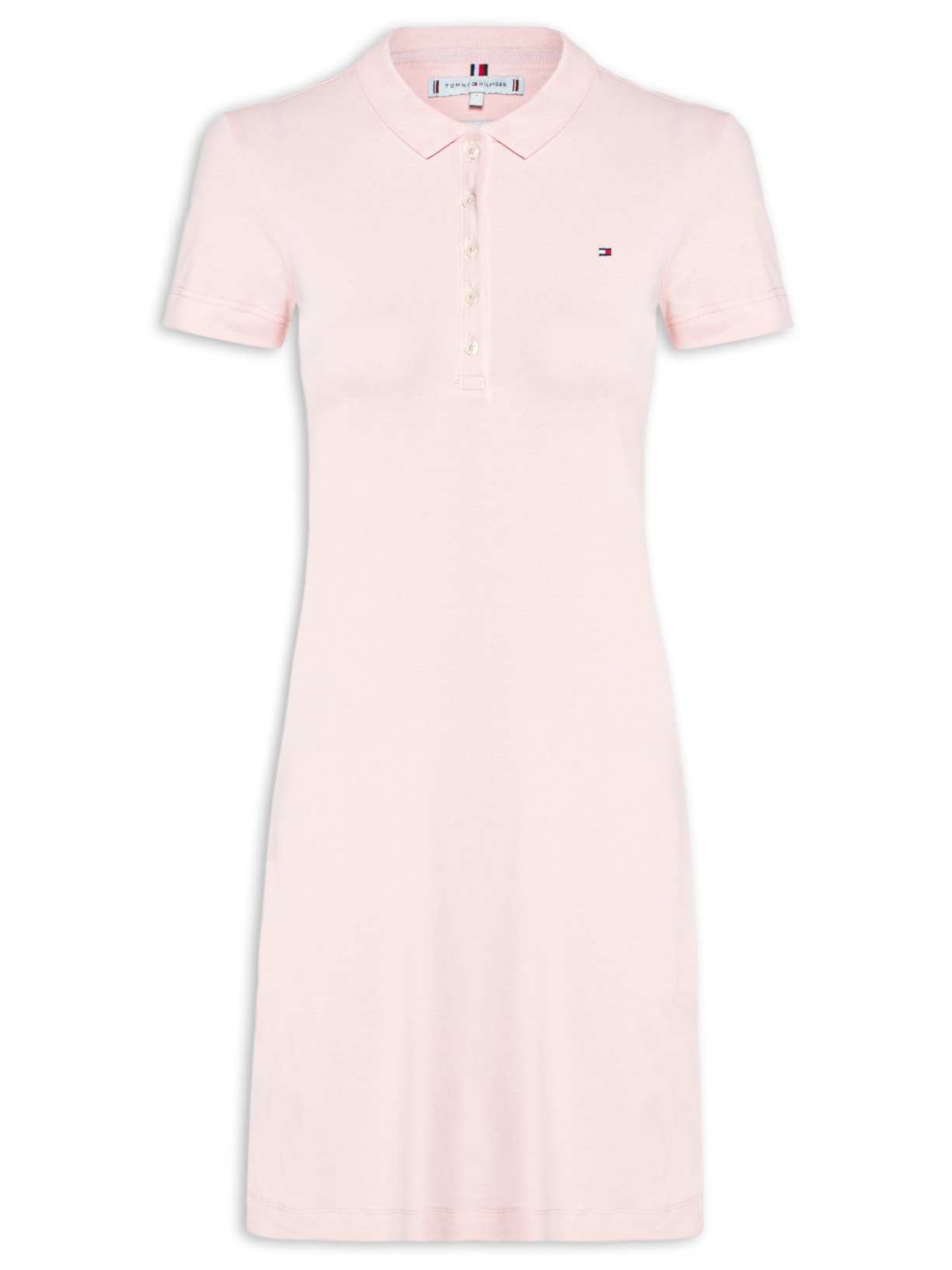 Vestido Im Slim Short Polo Dress - Rosa