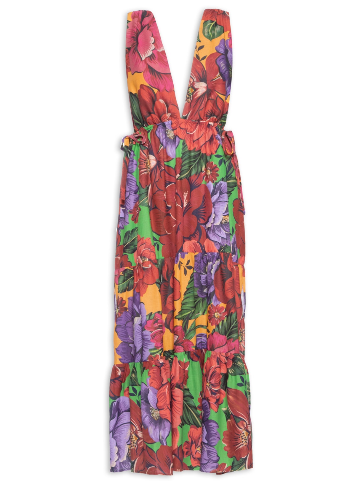 Vestido Inverno De Chita - Amarelo