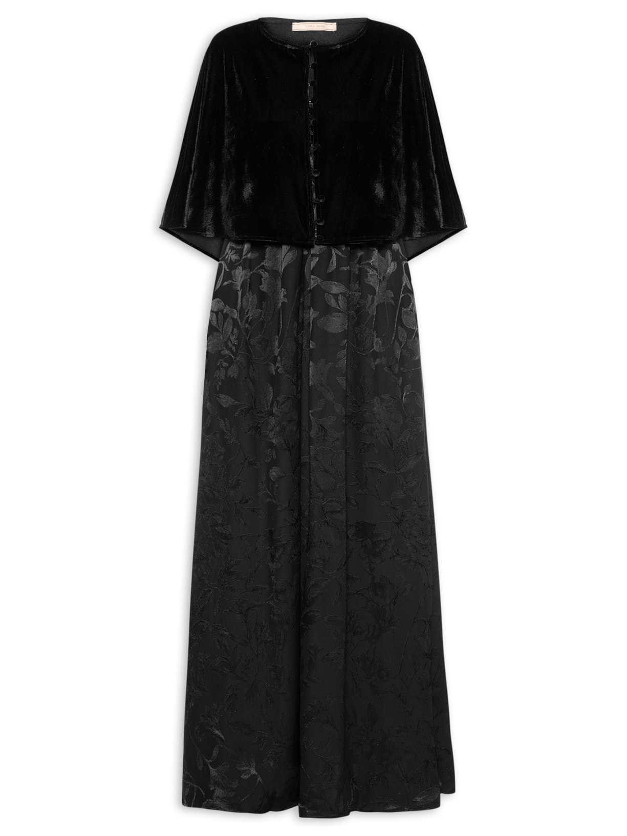 Vestido Isis Preto Carol Bassi