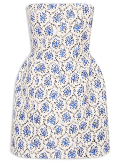 Vestido Jacquard Coimbra - Azul