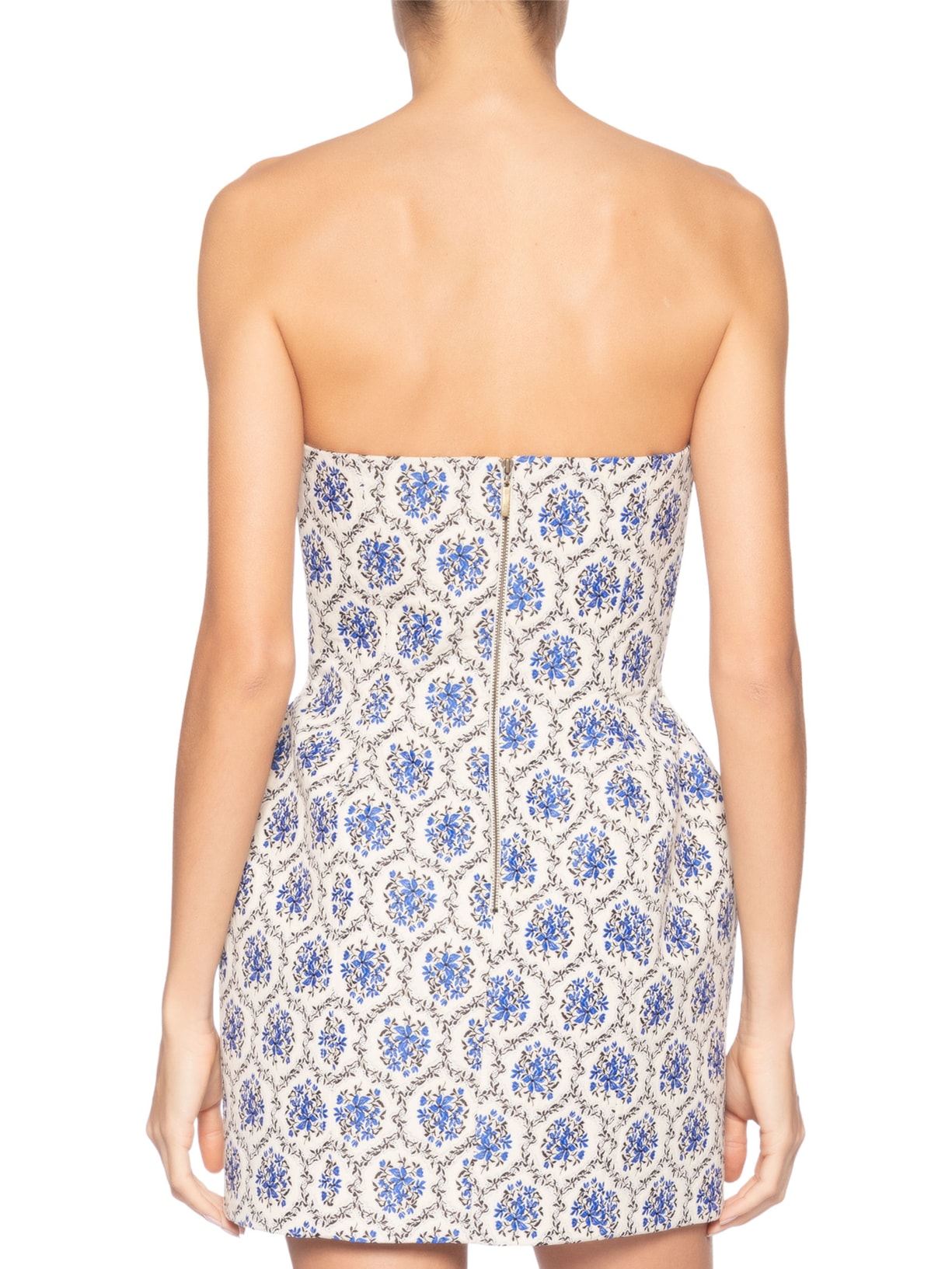 Vestido Jacquard Coimbra Azul Paula Raia