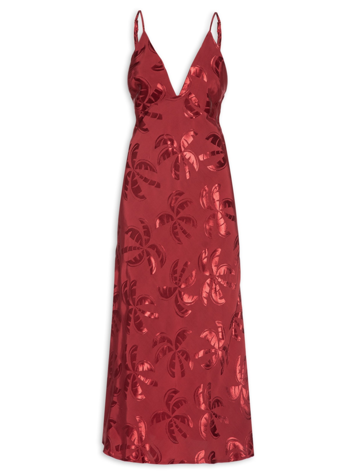 Vestido Jacquard Coqueirada - Vinho