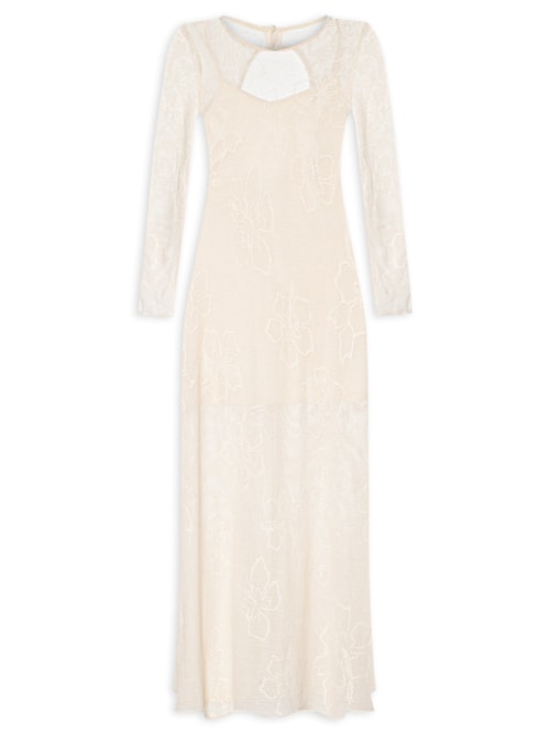 Vestido Jacquard Grumari - Off White