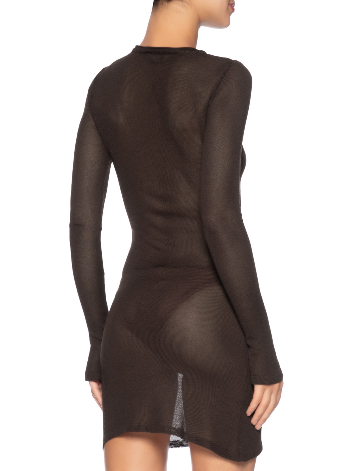 Vestido Jane Tricot Marrom Haight