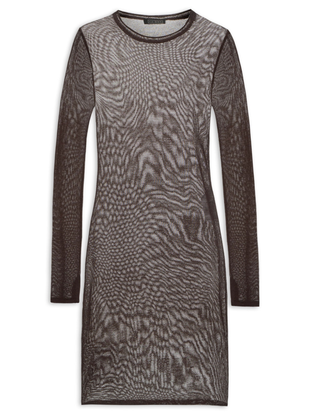 Vestido Jane Tricot Marrom Haight
