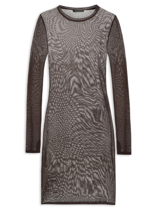 Vestido Jane Tricot - Marrom