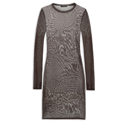 Vestido Jane Tricot - Marrom
