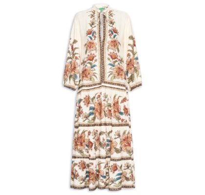 Vestido Jardim Majestoso - Bege