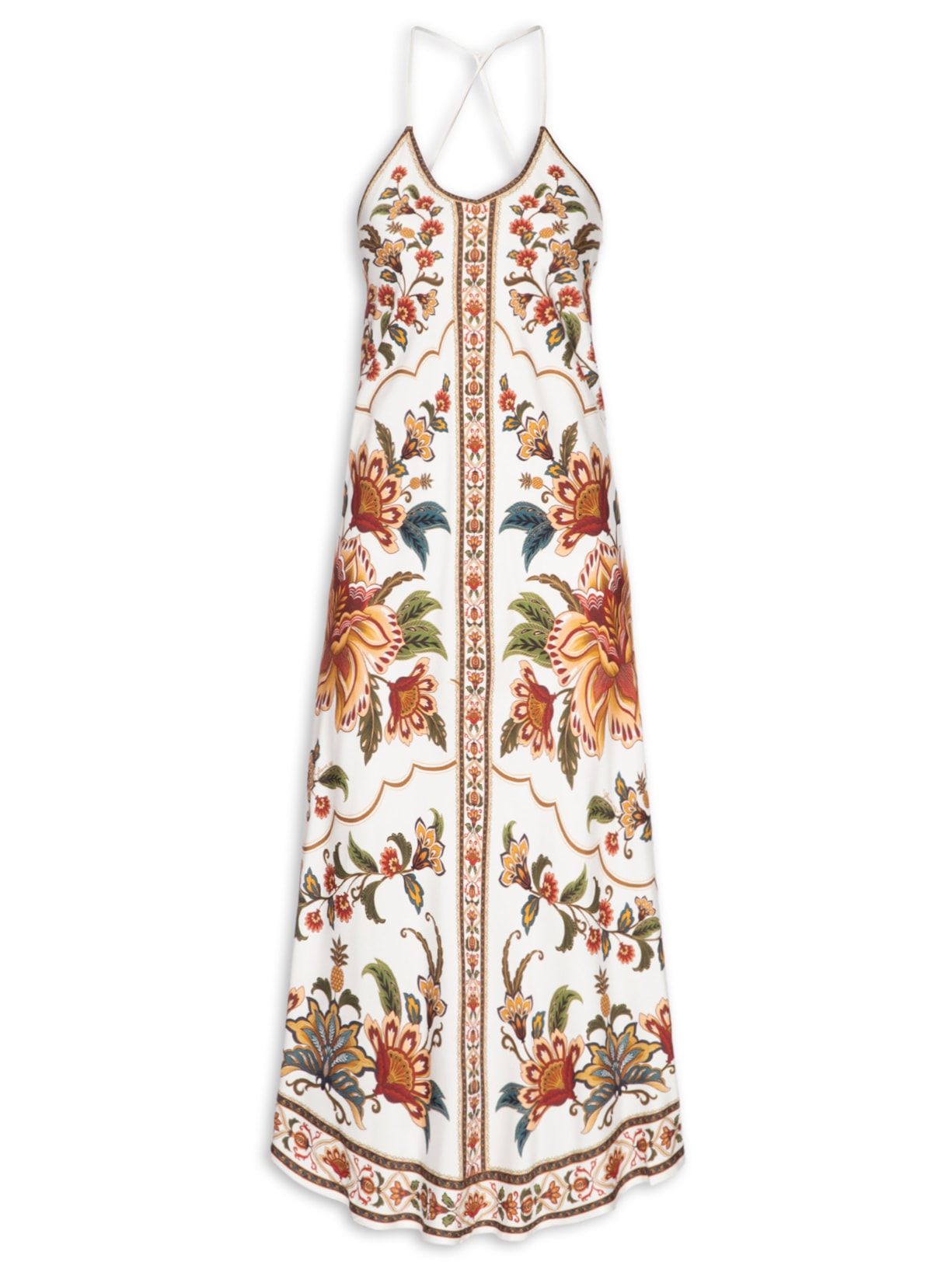 Vestido Jardim Majestoso Off White Farm