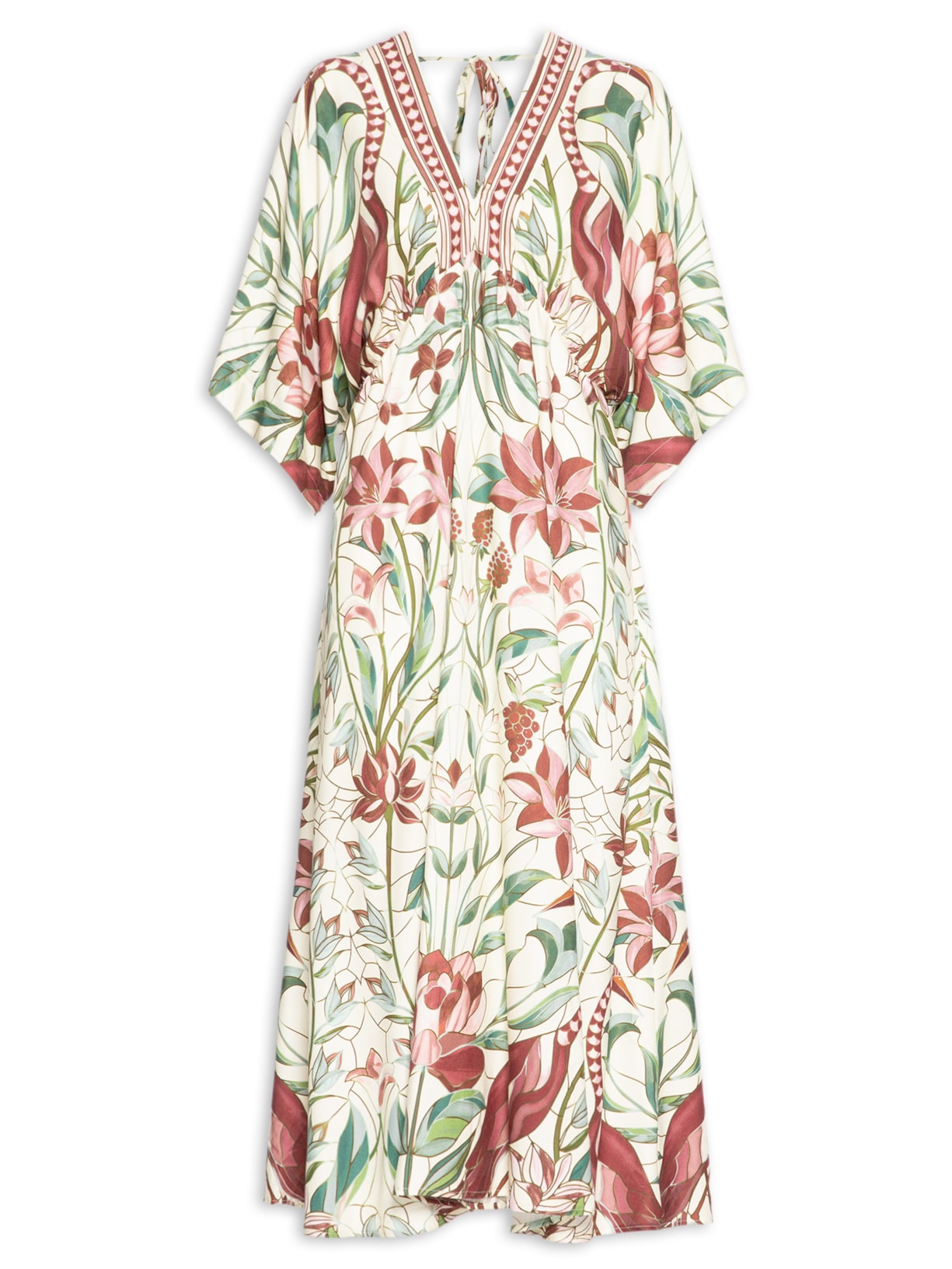 Vestido Jardim Vitral – Branco Farm