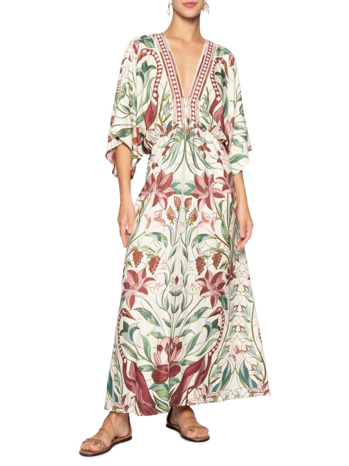 Vestido Jardim Vitral – Branco Farm
