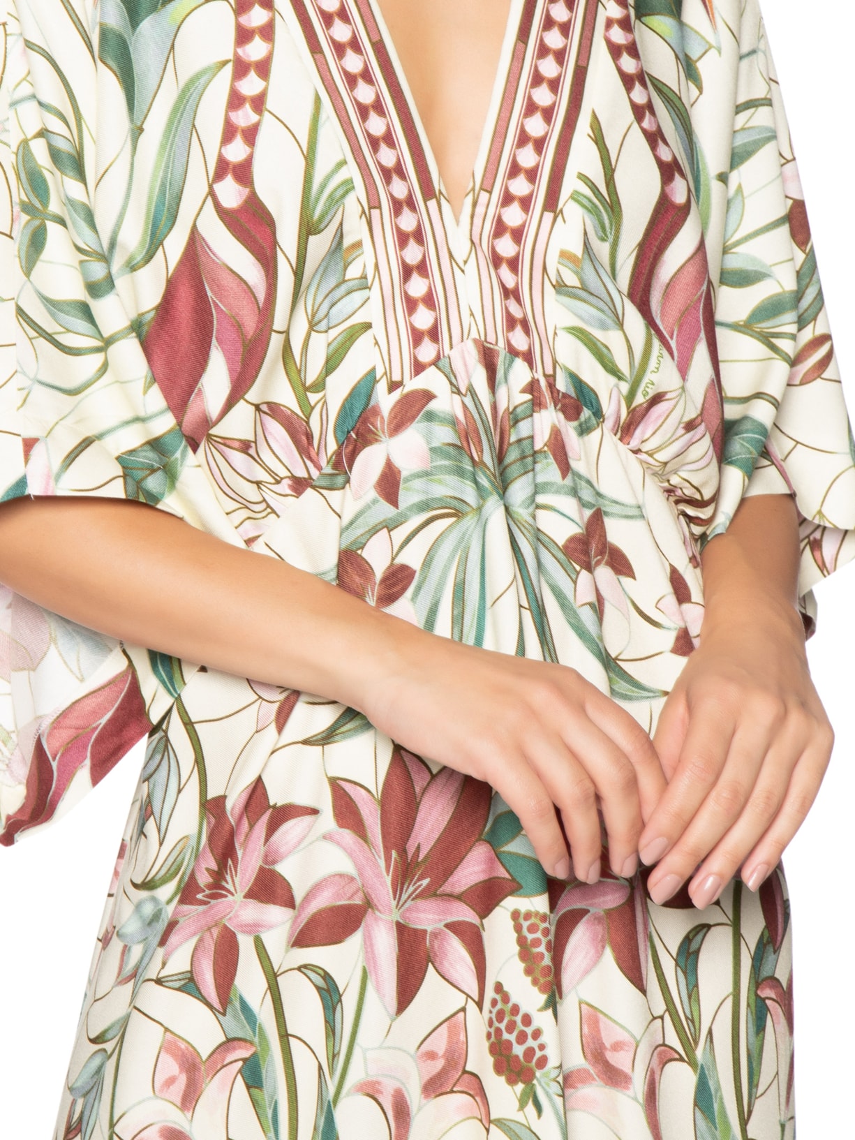 Vestido Jardim Vitral – Branco Farm