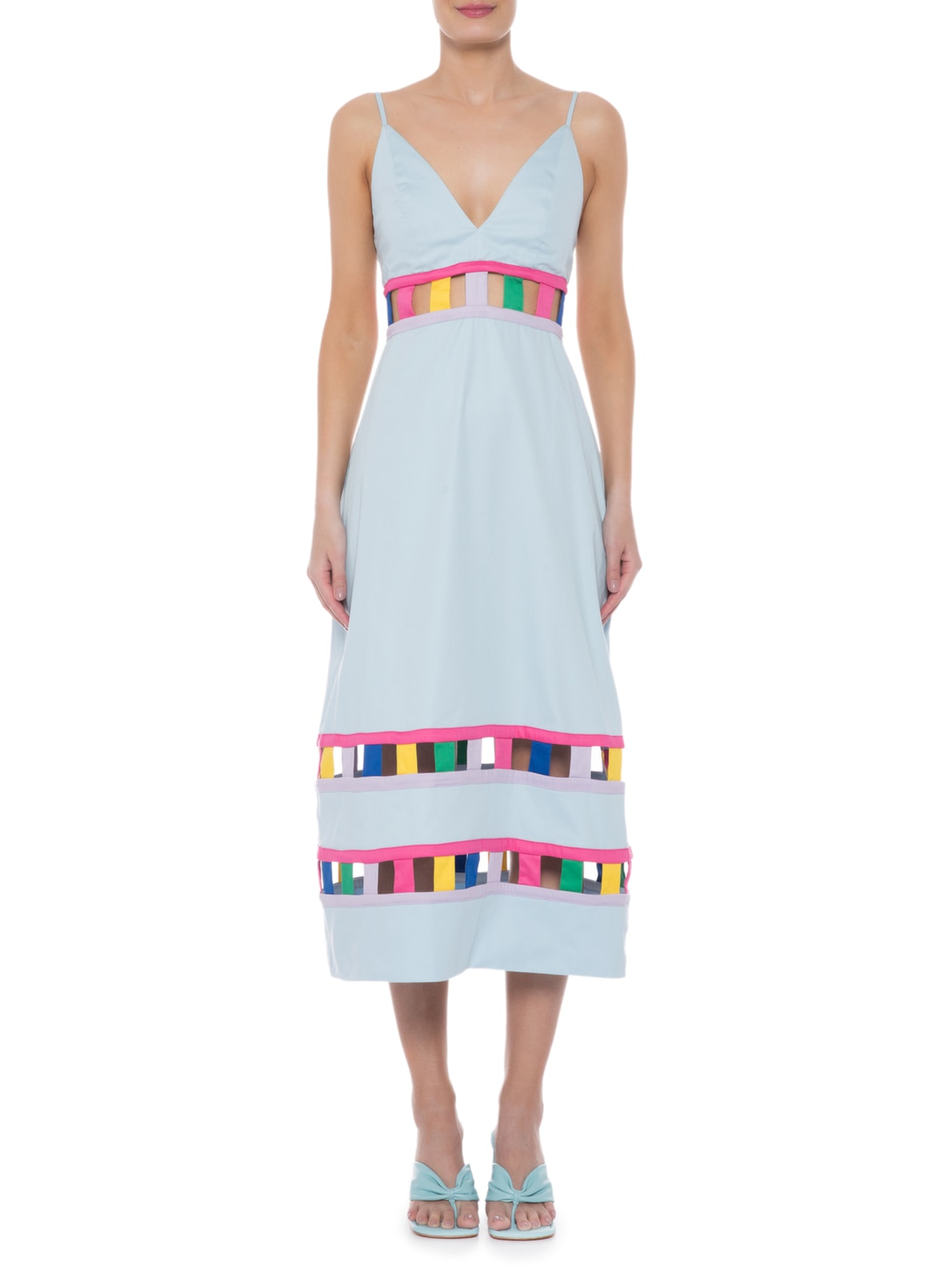 Vestido Jazz Azul Fernanda Di Biase