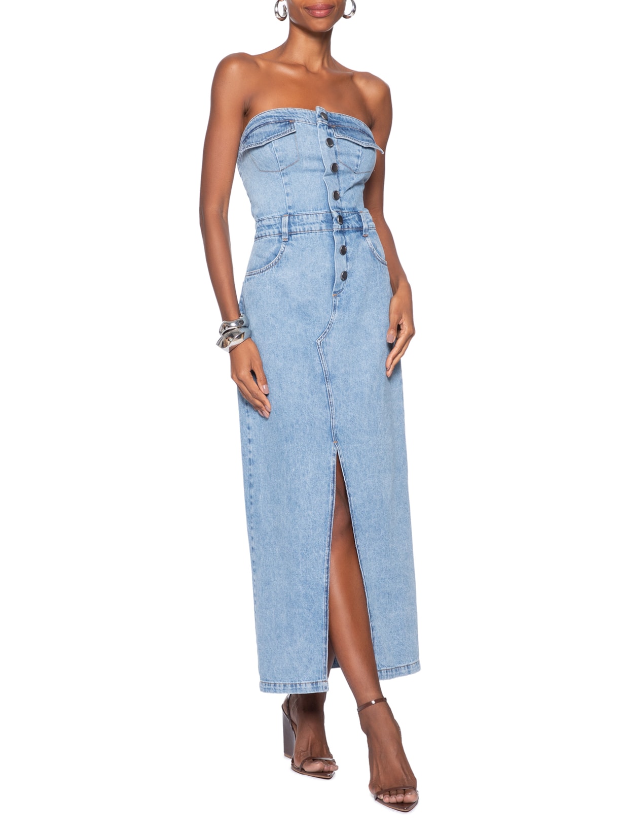 Vestido Jeans Azul Forum