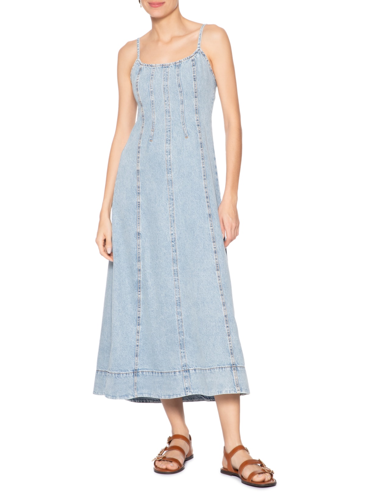 Vestido Jeans Recortes Azul Dress To