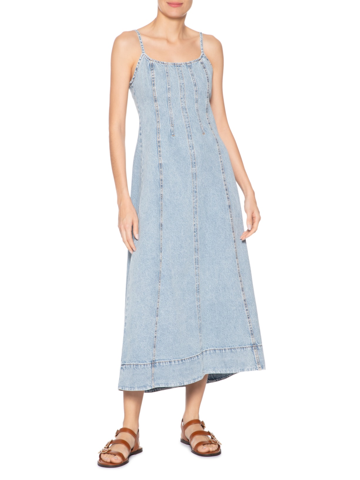 Vestido Jeans Recortes Azul Dress To