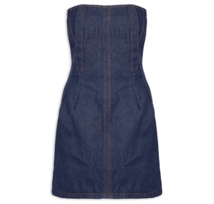 Vestido Jeans Tulipa - Azul