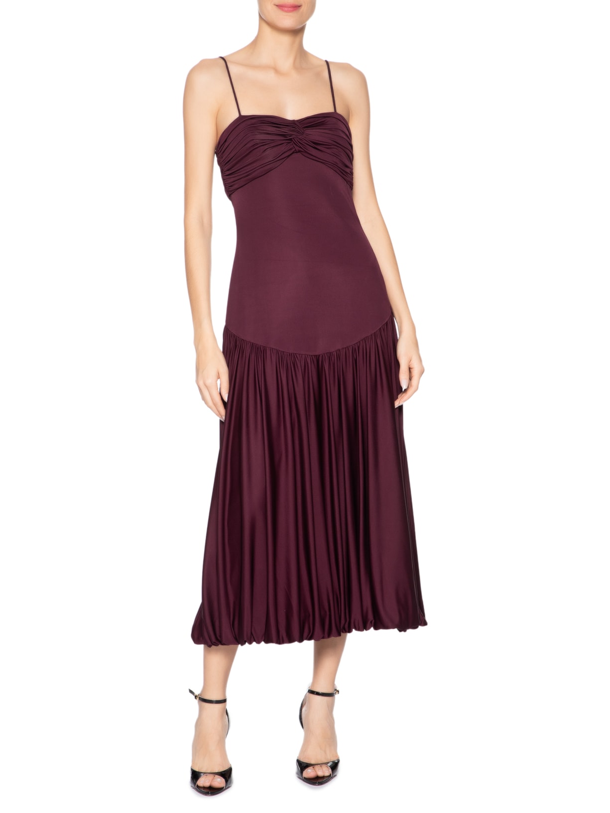 Vestido Jersey Absolut Carmen Vinho Nk