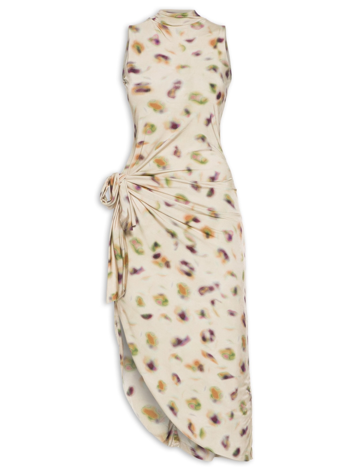 Vestido Jersey Estampa Digital Oasis Bege Animale Jeans