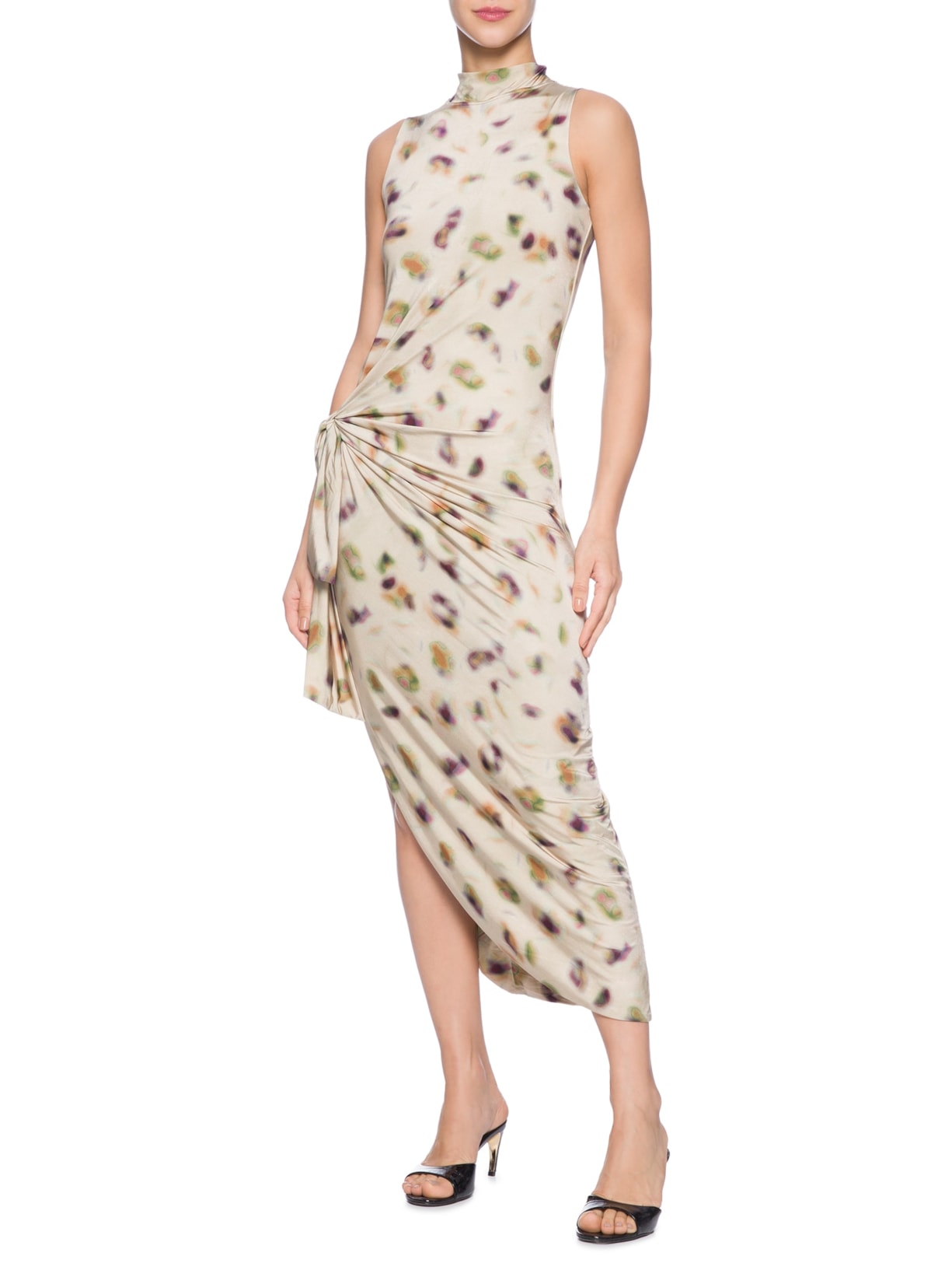 Vestido Jersey Estampa Digital Oasis Bege Animale Jeans