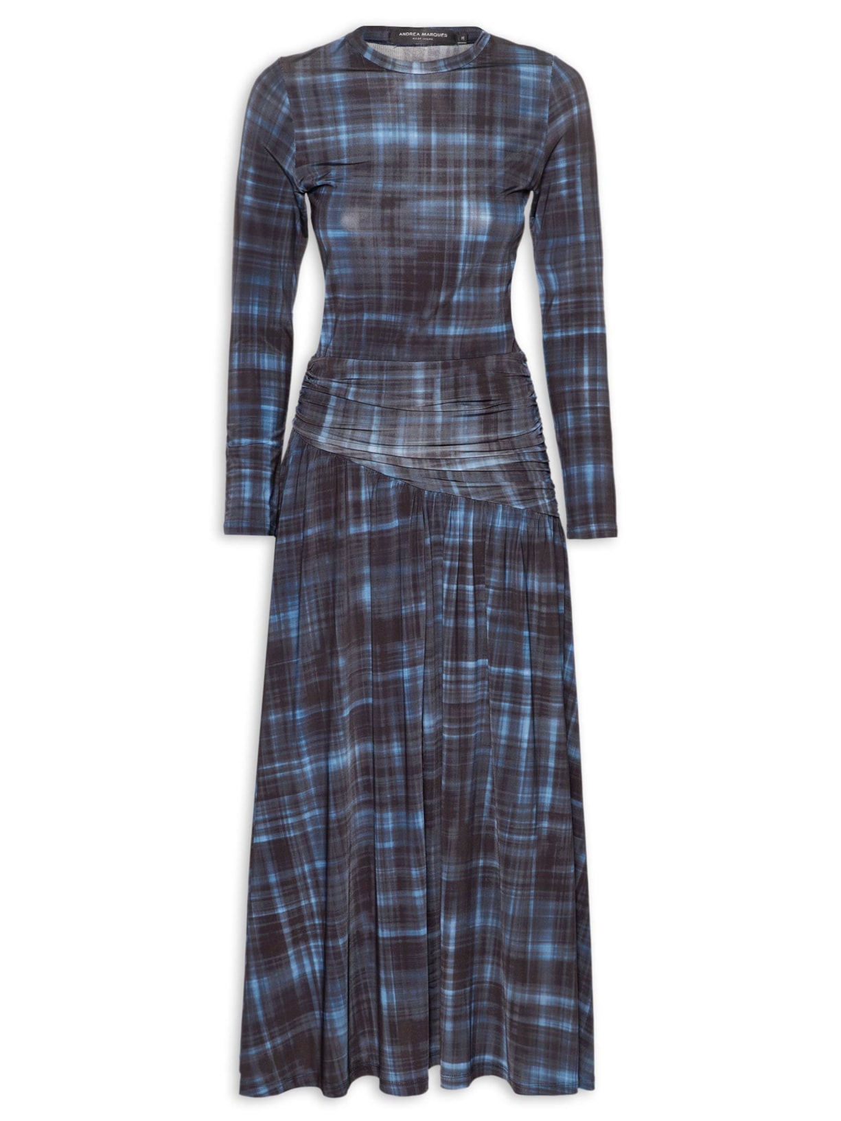 Vestido Jersey Pala Diagonal - Azul