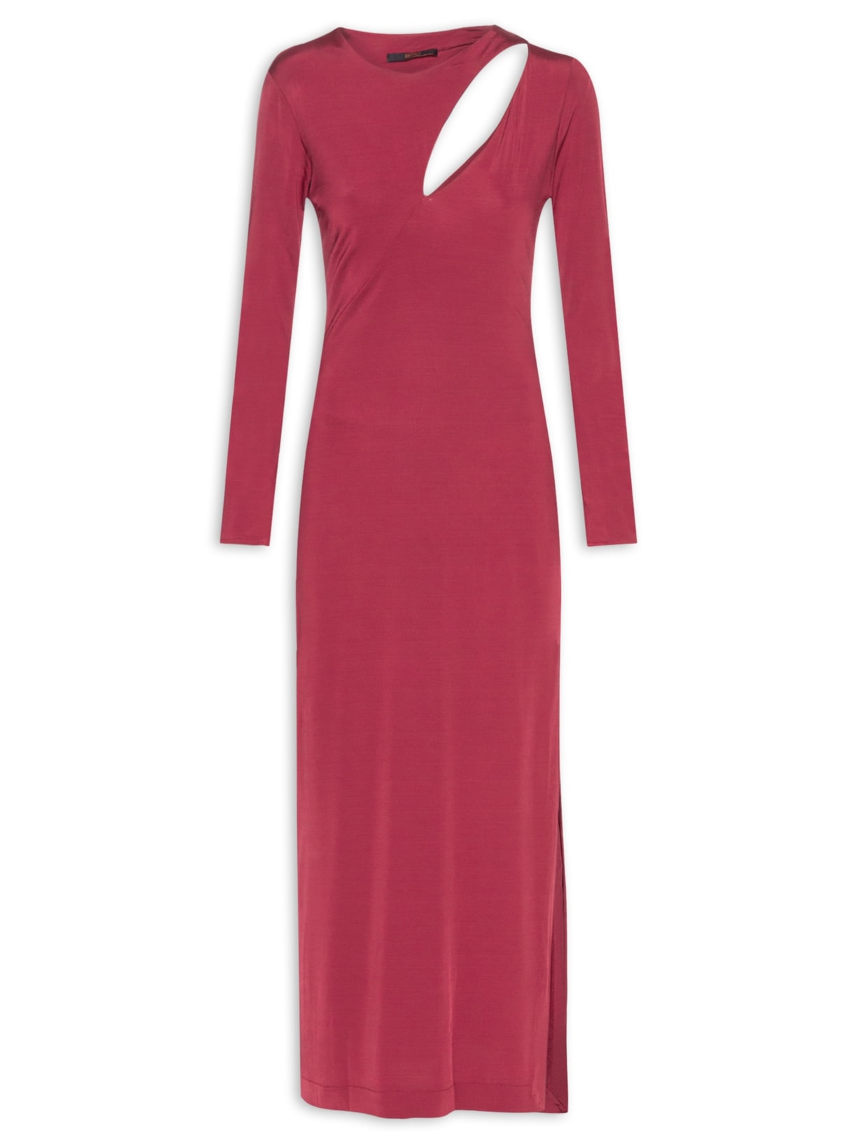 Vestido Jersey Vazado - Vermelho