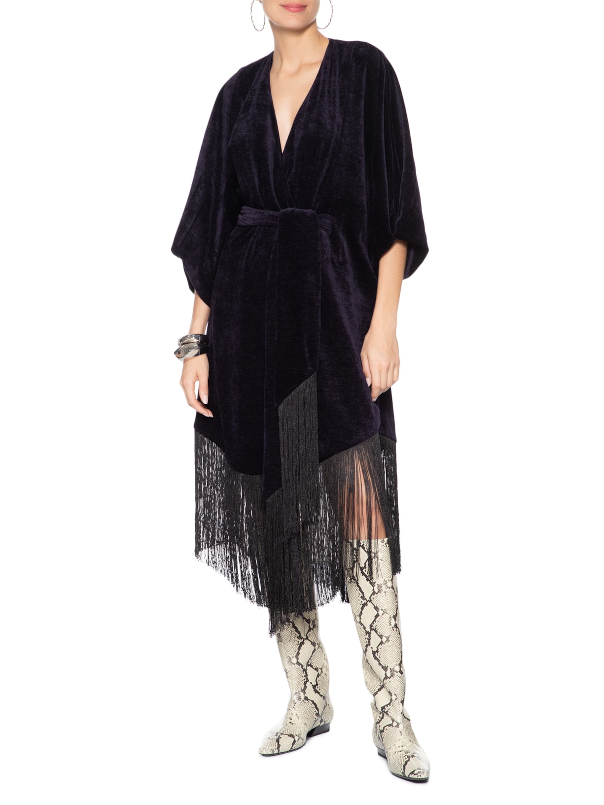 Vestido Jersey Velvet Cris Azul Nk