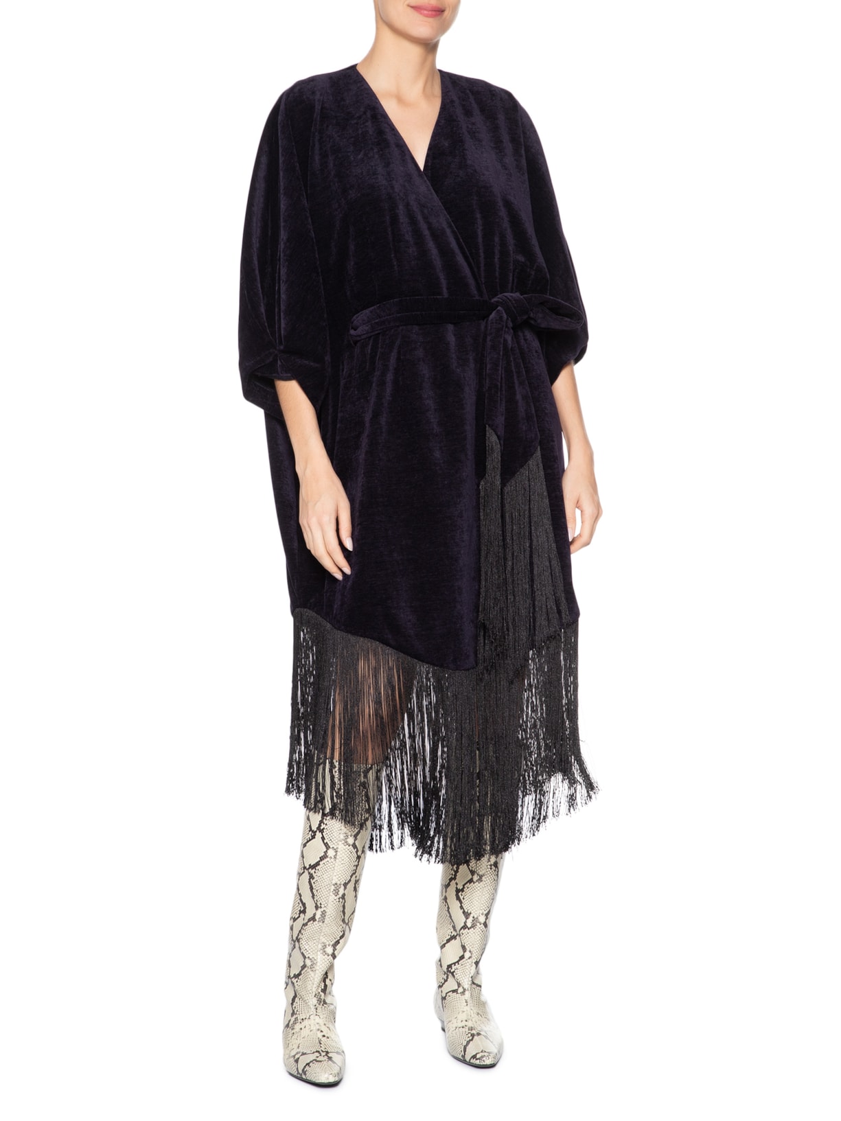 Vestido Jersey Velvet Cris Azul Nk