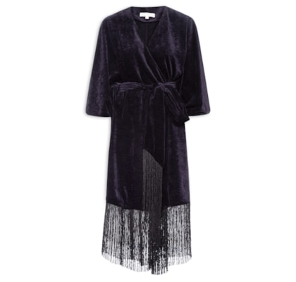 Vestido Jersey Velvet Cris - Azul