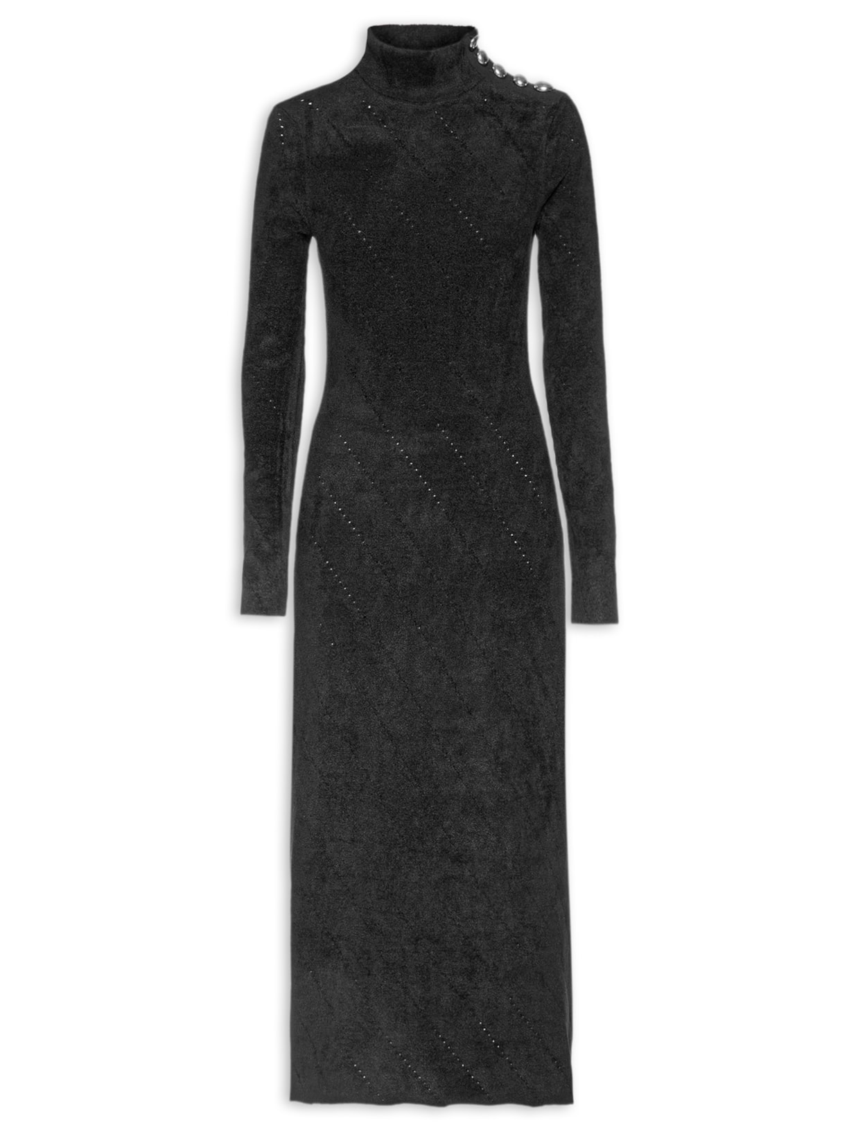 Vestido Jude Knit in Chenille - Preto