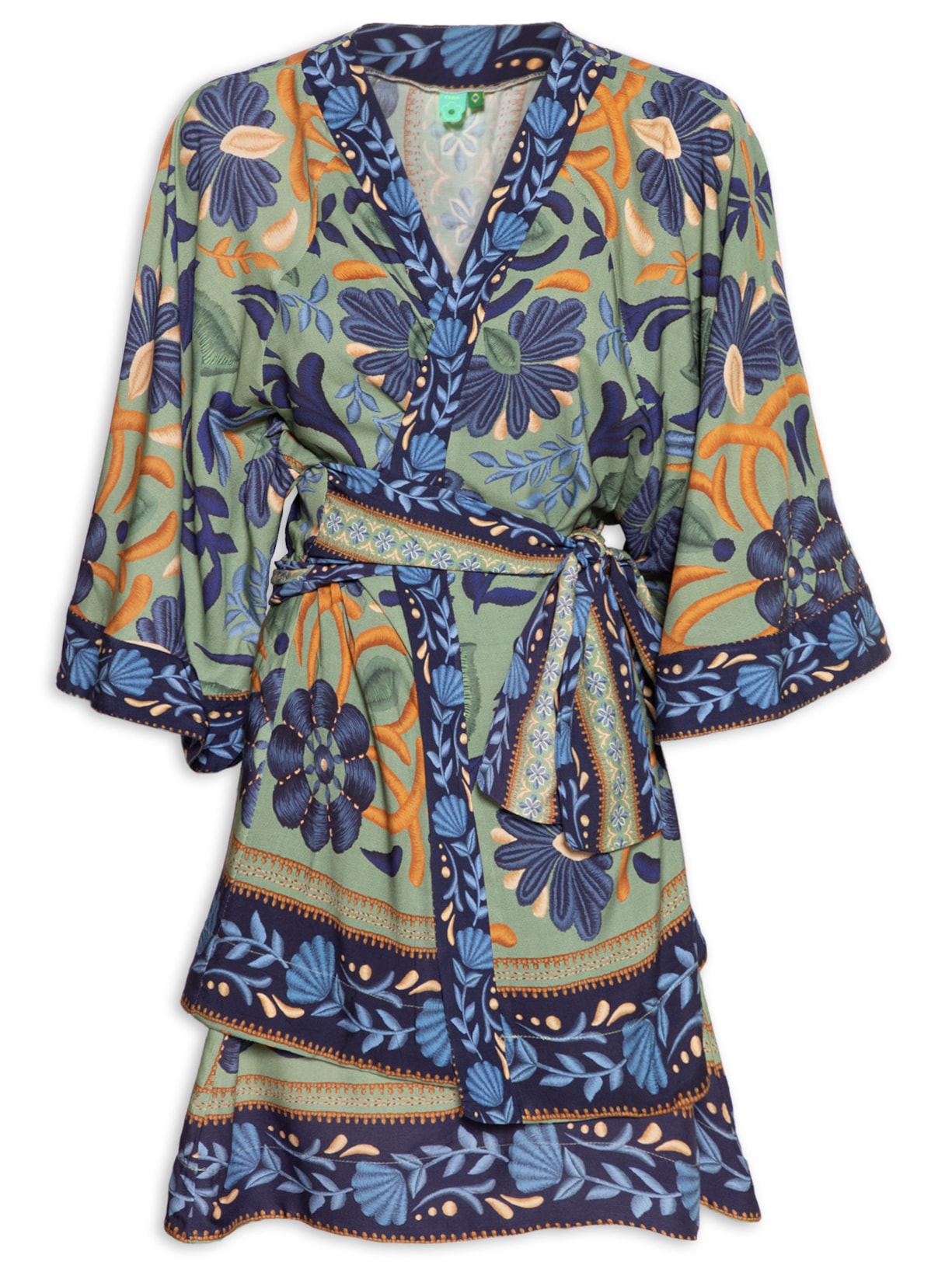 Vestido Kimono Maresia - Verde