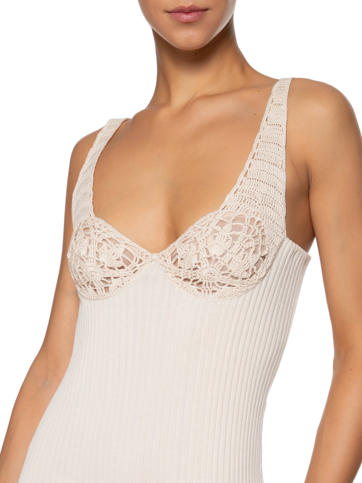 Vestido Knitwear 20 Dress Cream Bege Magda Butrym
