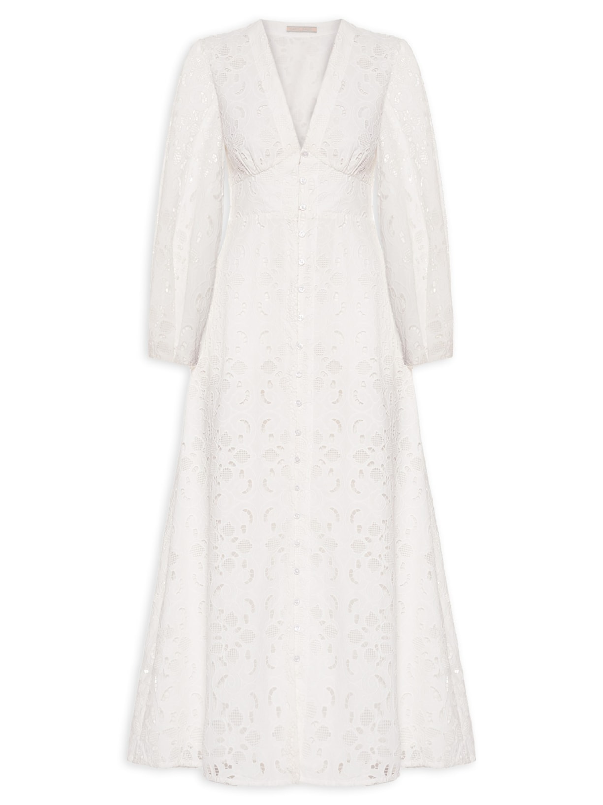 Vestido Laila Off White Carol Bassi