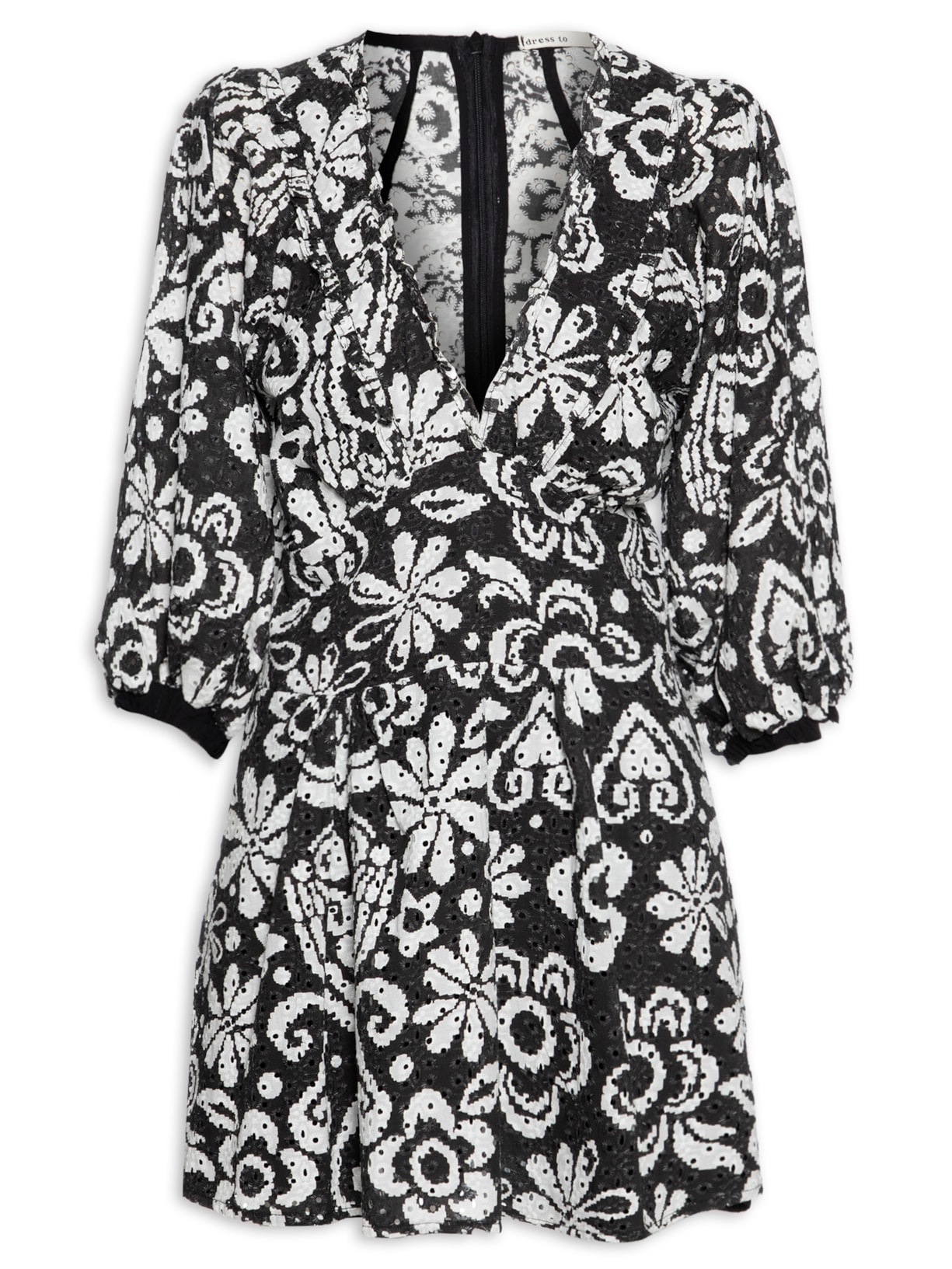 Vestido Laise Afeto - Preto