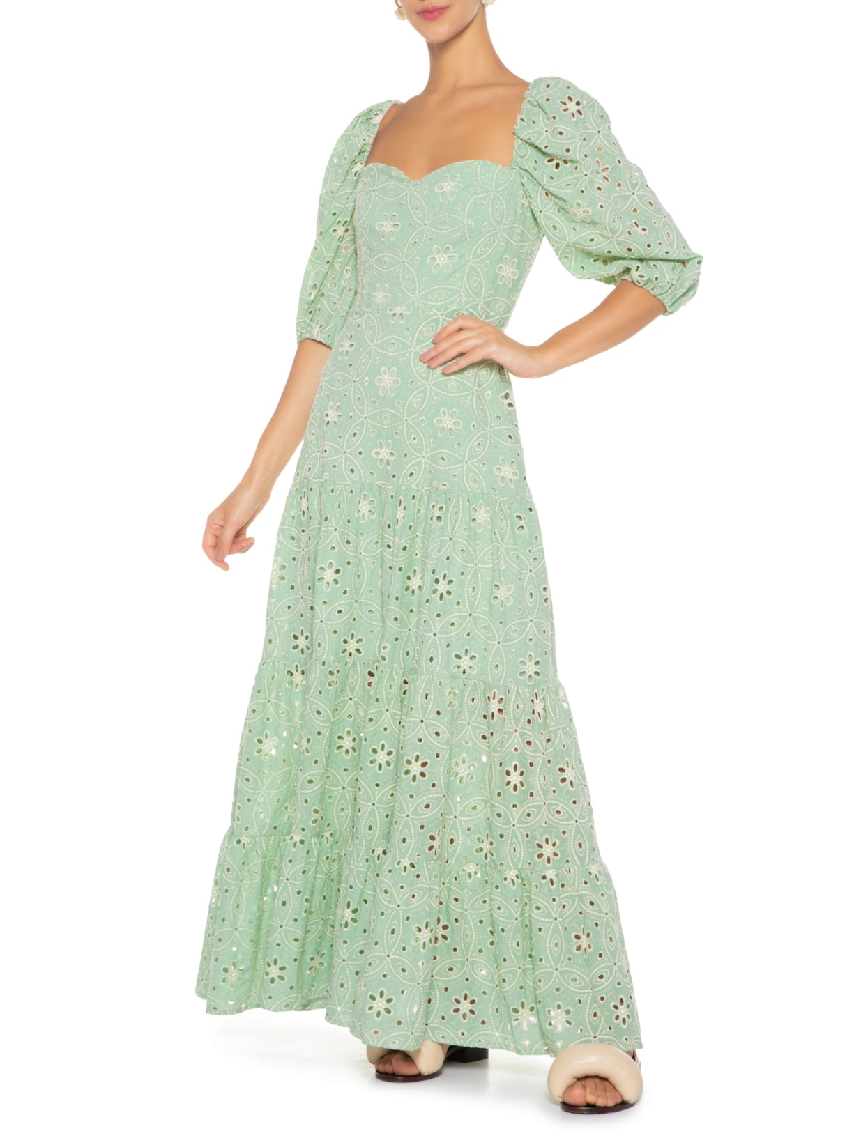 Vestido Laise Chloe Verde Oasis