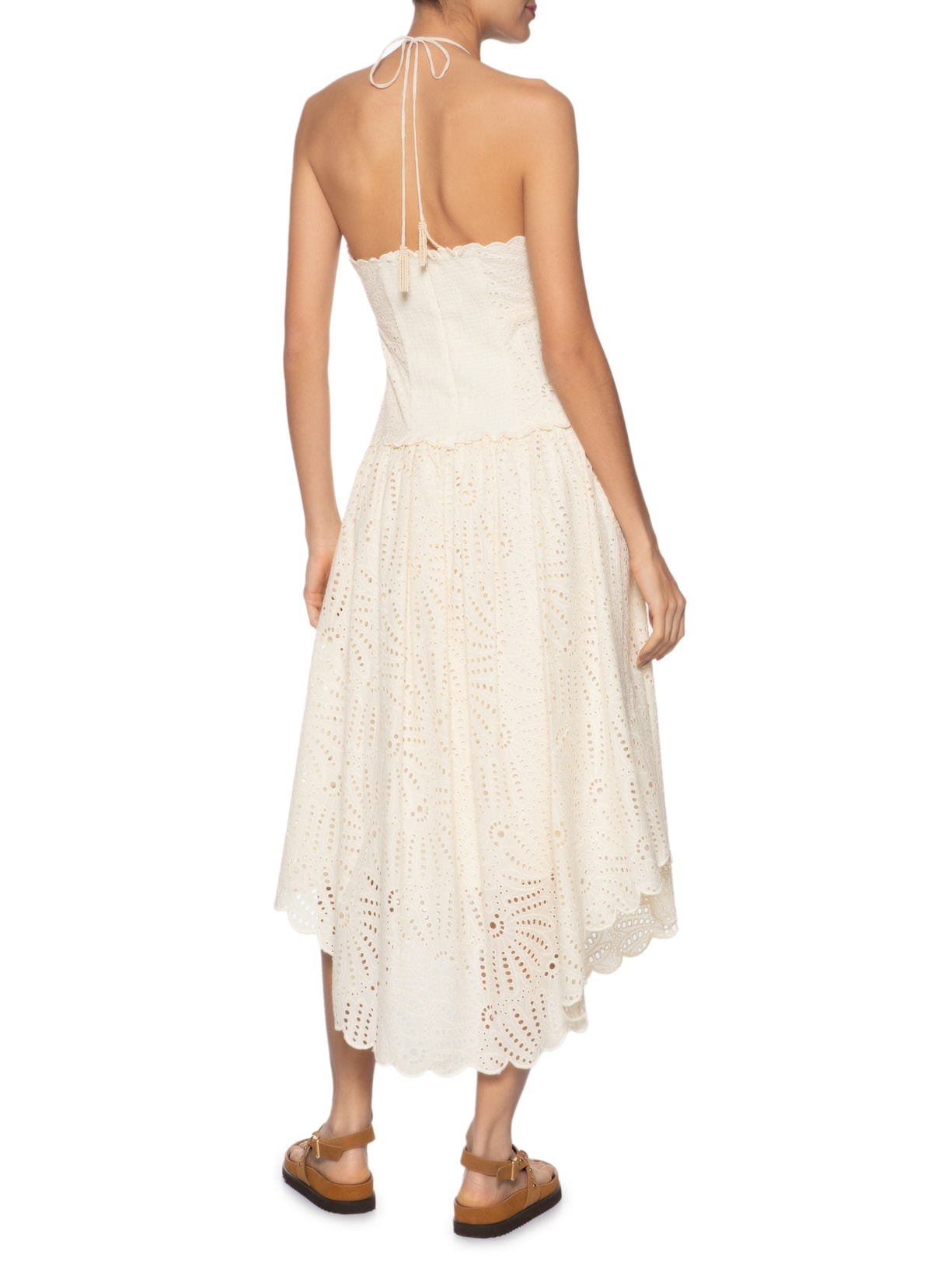 Vestido Laise Copacabana Off White Farm