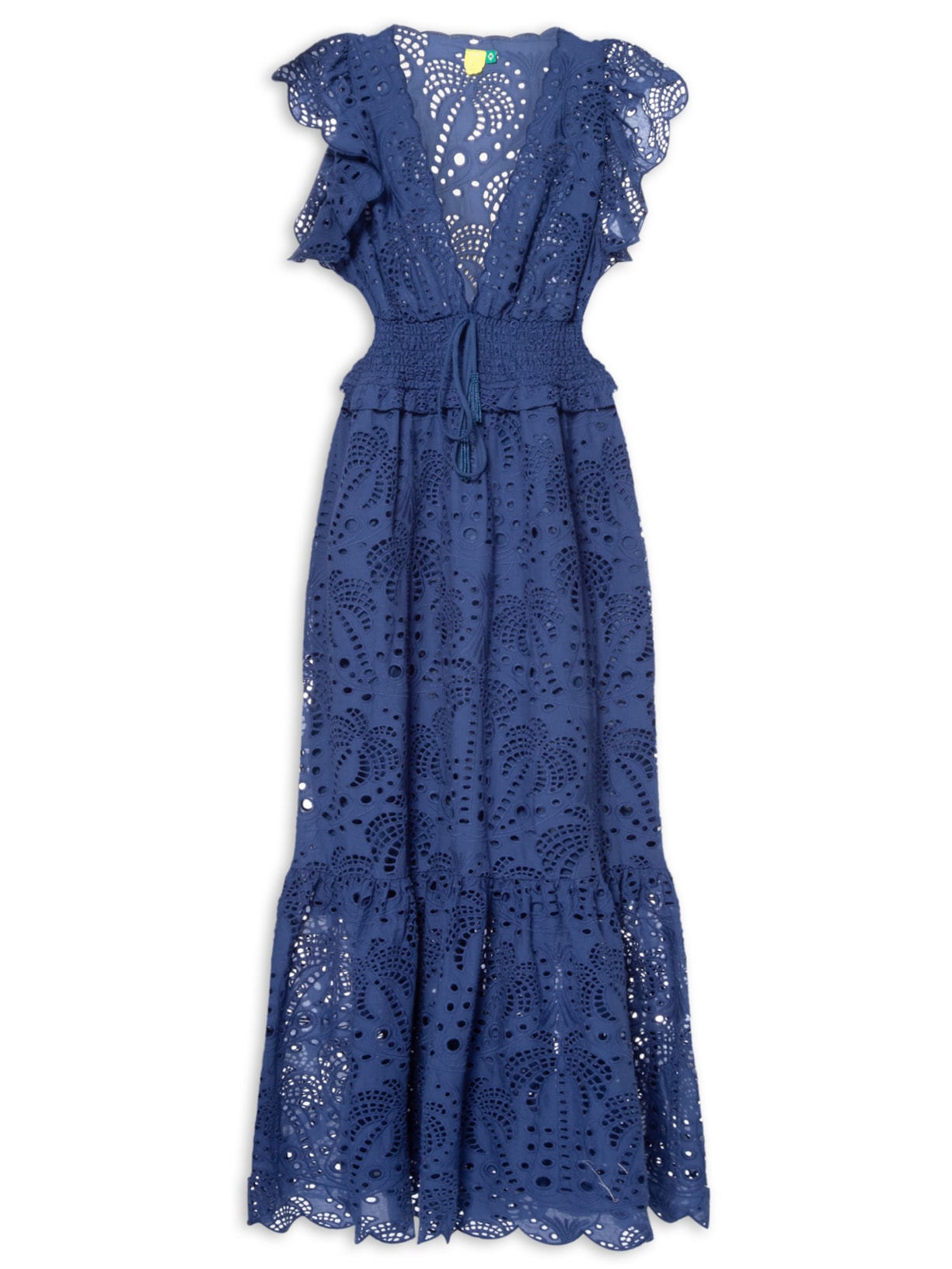 Vestido Laise Coqueiro Delicadeza - Azul