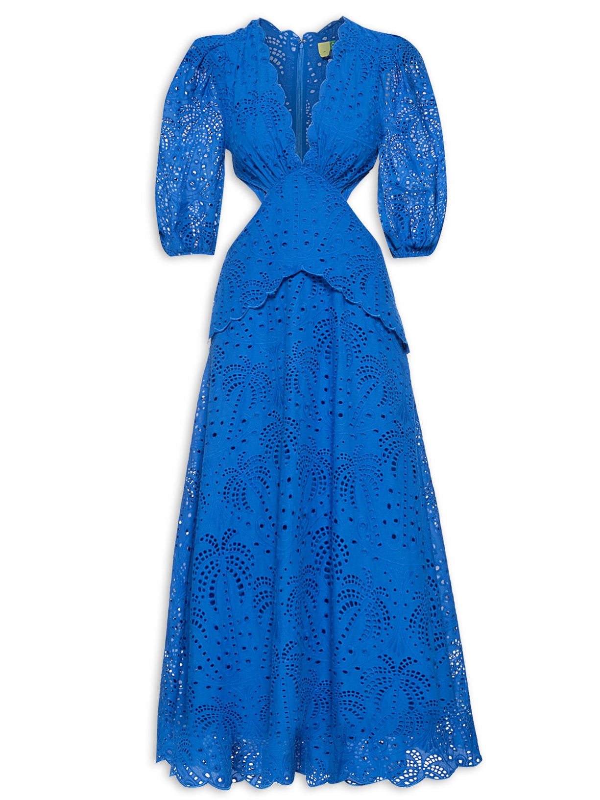 Vestido Laise Coqueiro Tropical - Azul