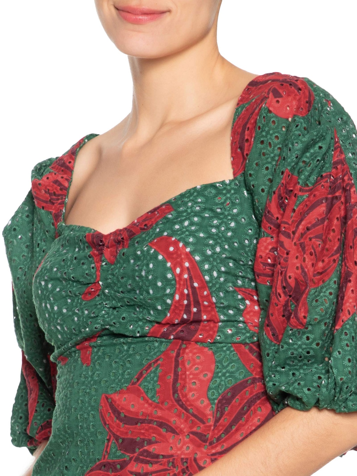 Vestido Laise Estampa Botânico Verde Dress To