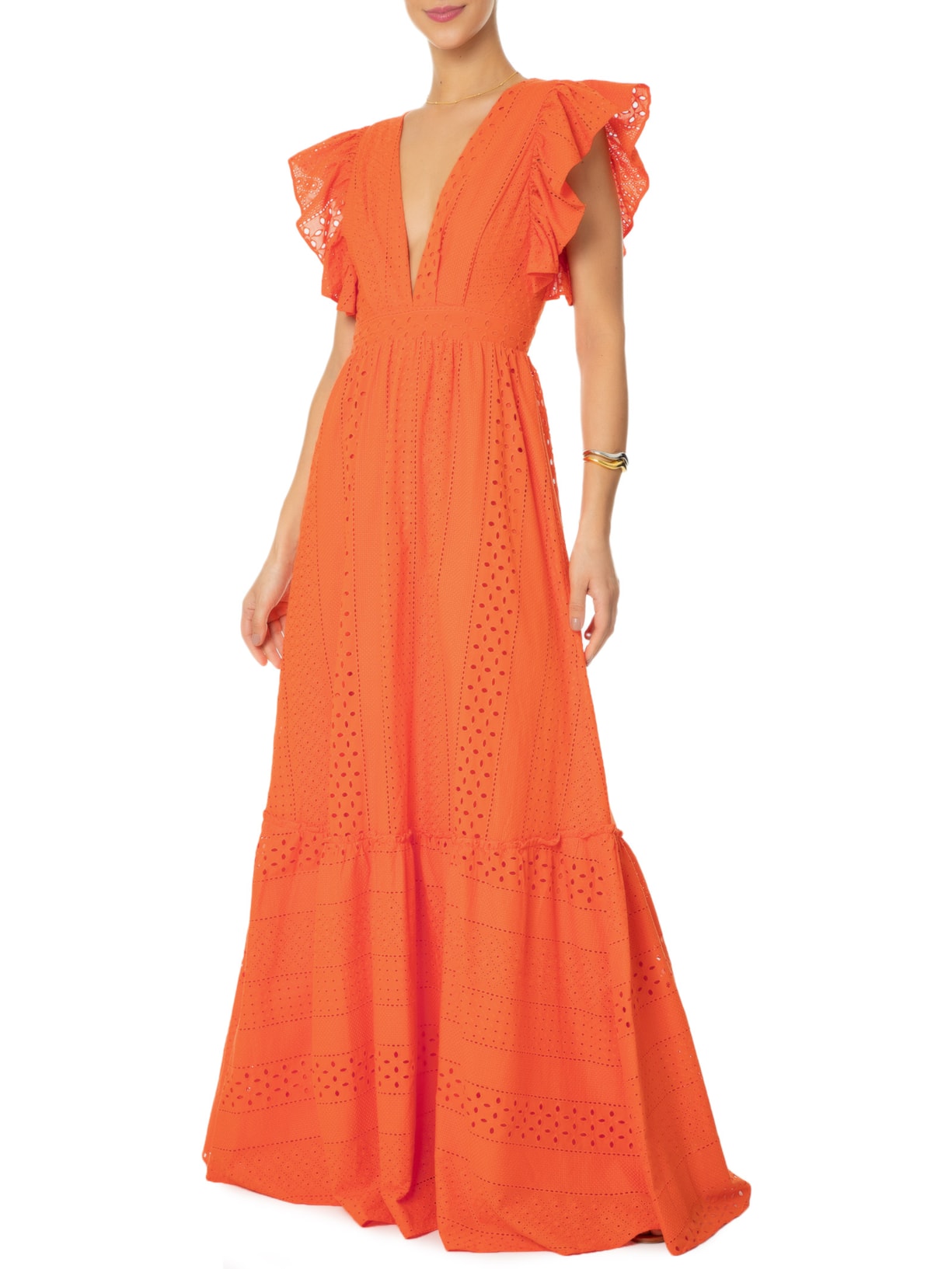 Vestido Laise Fabiana Laranja Oasis